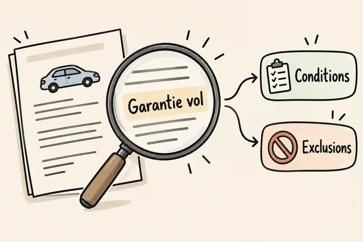La garantie vol doit être vérifiée dans le contrat, avec ses conditions et exclusions, quelle que soit la formule commerciale affichée.