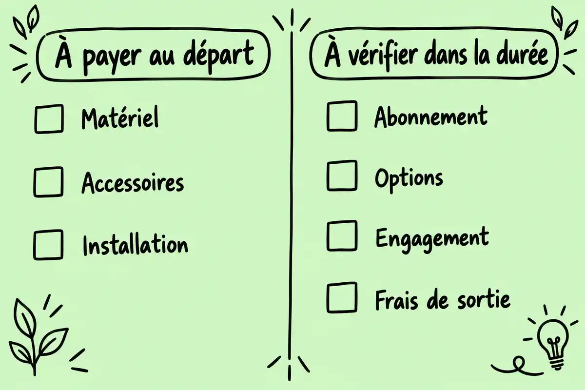 Comparer le coût d’une alarme implique d’examiner le matériel et l’installation au départ, puis l’abonnement, les options et les frais dans la durée.